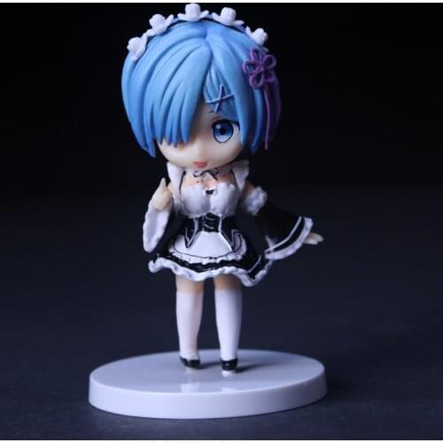 Anime Re:Life in a different world from zero Rem Sexy PVC Action Figure Collection Model Kids Toys Doll 10cm