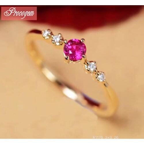 Precious Natural Tourmaline Ring for Women Ladies 3x3mm 0.12 ct Genuine gemstones fine Jewelry 925 Sterling silver rings#247