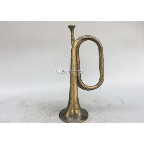 Collection copper handcraft Music instruments trumpet horn