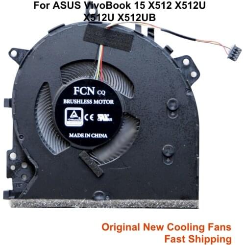 Computer CPU Cooling Fans For ASUS VivoBook 15 F512 F512DA F512UA F512FA F512FB PC FAN CPU Cooler 13N1-6TA0U12 13NB0KA0AM0802