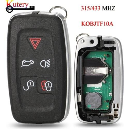 Kutery Remote Smart Car Key For Land Rover LR4 Range Rover Evoque Sport 5Buttons 315Mhz/433Mhz KOBJTF10A