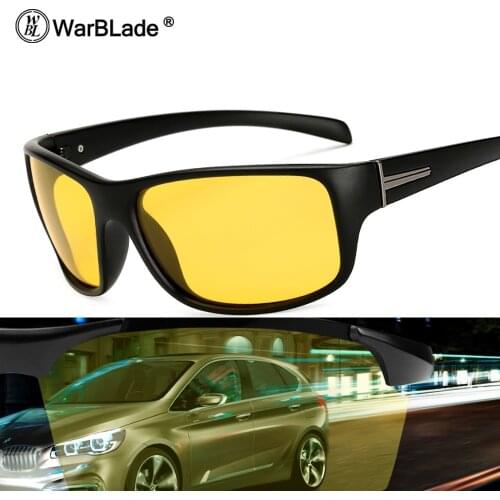 WarBLade Night Vision Glasses Driving Polarized Sunglasses Men Women Brand Designer Goggles Eyewear HD Pilot Sun Glasses 1825