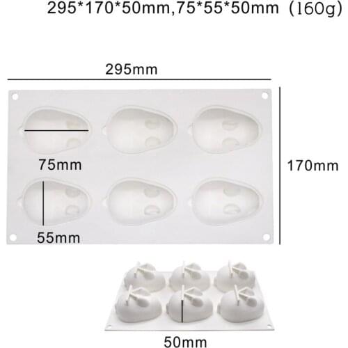 Silicone 3D Bunny Rabbit Cake Molds For Baking Dessert Mousse New Cake Decorating Moulds Kitchen Accessories 29*17*5CM Big Size