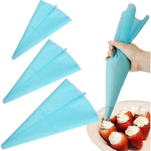 5Pcs Reusable Easy Cleaning Silicone Piping Bag Pastry Bag Set Icing Cake Cream Decorating Tool Kitchen Baking Accessories