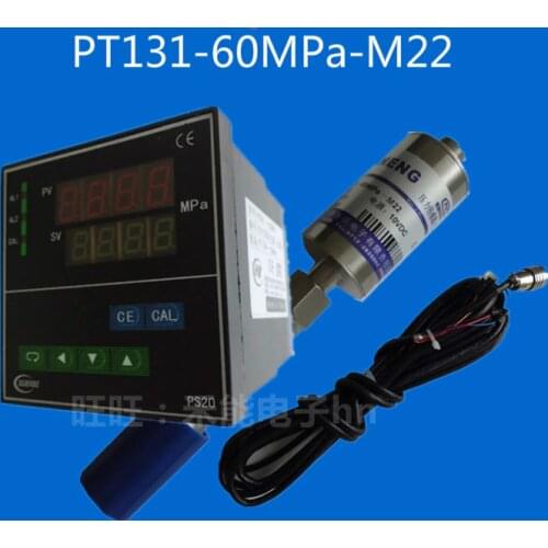 High temperature melt dual temperature/pressure sensor + pressure instrument, PT131-60MPa-M22