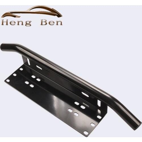 Aluminum alloy Universal Bull Bar Front Bumper License Plate Log Light Mount Bracket SUV Lamp Holder Off Road LED Light Bar
