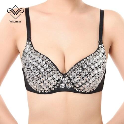 Wechery Sexy Corset Push Up Performance Corset Bra Gothic Punk Style Shows Costume Plus Size Corsets Rivets Decorated