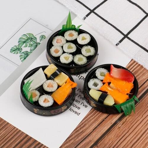 1Pc 1/6 Doll house Miniature Janpanese Sushi Rice Roll For Dolls Pretend Food Toy