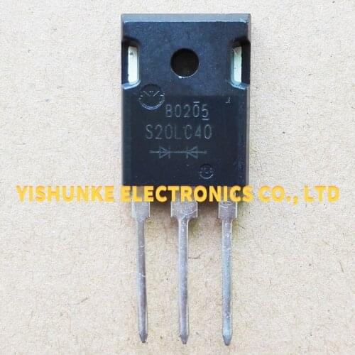 10Pcs S20LC40 S20LC40U S20LC40UT S20LC40UV S20LC60US S20LC60USV MTO-3PT 20A 400V Super Fast Recovery Rectifiers