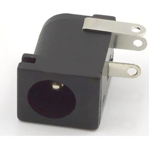 100pcs DC Connector Pin Socket 5.5 * 2.1 DC Power Supply DC-005B Power Supply Female Seat 5.5x2.5mm