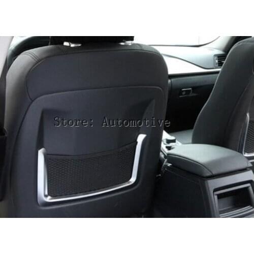 2pcs ABS Chrome Interior Accessory Seat Bag Net Frame Trim For BMW 3 4 Series GT f30 f34 320li 2012-2017Car Styling