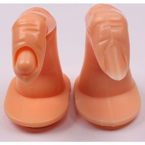 2 pcs Nail Art Fake finger model Nail practice tool