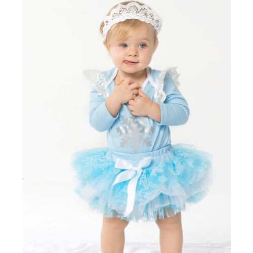 Free Shipping Newborn Baby Cotton Bodysuits Jumpsuits and lace cake dresses and Crown 3 pcs Girls Fashion Party Clothes Sets