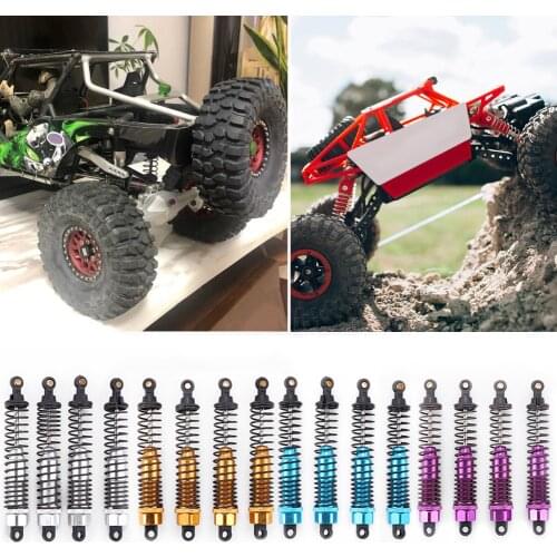 4pcs Aluminum Alloy Metal Front Rear Shock Absorber Spare Parts Accessories for Hsp Redcat Exceed RC Hpi 1/10 RC Bigfoot Car Toy