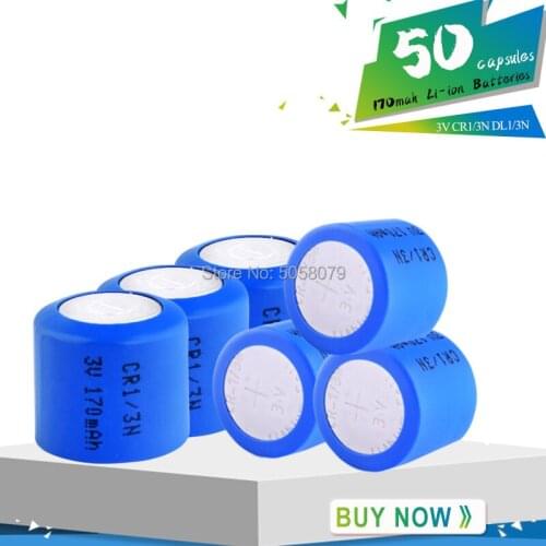50pcs original CR1/3N 2L76 K58L DL1/3N 5018LC CR11108 3v for Camera Locator primary Lithium battery