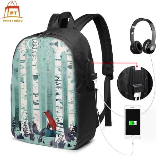 Fox Backpack Fox Backpacks Multi Purpose Teen Bag Trendy Sports High quality Mens - Womens Pattern Bags