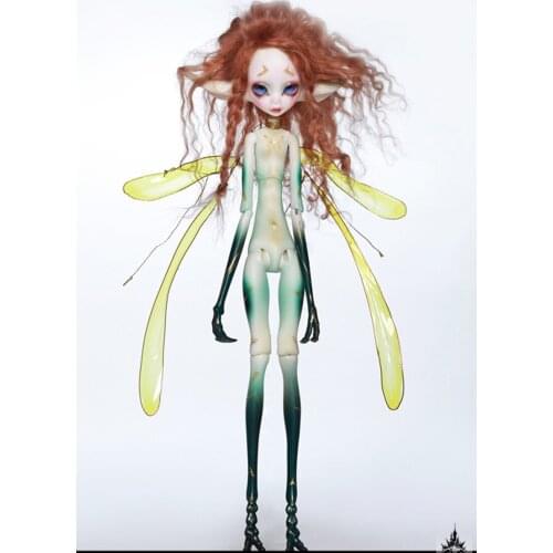 AETOP BJD DOLL 1/6 bjd doll dz special body aqk with eyes for baby kids birthday gift (not include wings)