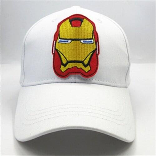 Iron Hero Embroidery Cotton Baseball Cap Hip-hop Cap Adjustable Snapback Hats for Men and Women 136