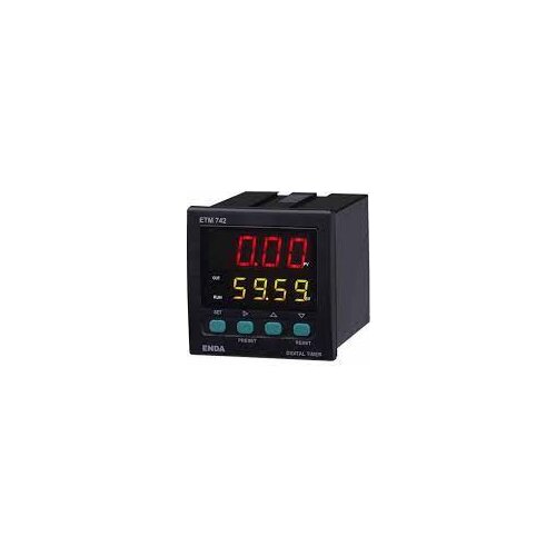 ENDA ETM742-230V AC DIGITAL TIMER 72*72 mm Supply 230V AC +10% -20%, 50/60Hz