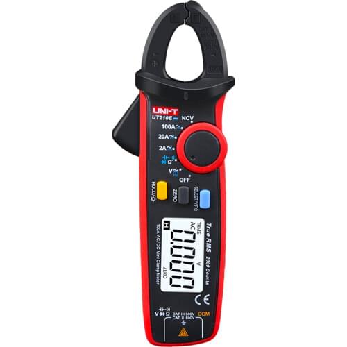 UNI-T UNI T UT210E Pro Digital AC DC Current Clamp Meter True RMS Pliers Ammeter Multimeter Resistance Frequency Tester