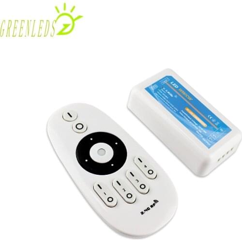 LED Color Temp. Wireless Controller 2.4G 4Zone 12A Press Remote LED Controller JM-T2.4G-02 with High Quality 3 Years Warranties