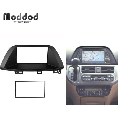 For HONDA Odyssey 2005-2010 Double Din Fascia Radio CD GPS DVD Stereo CD Panel Dash Mount Installation Trim Kit Frame