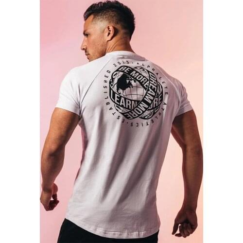 Men Fitness T Shirt Men Fashion 3XL Tshirt Summer Gyms Short Sleeve T-shirt Cotton Casual Clothing Tops