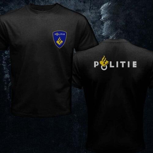 Dutch Netherlands Police Politie Special Swat Unit Arrestatie Team 2020 Designs Men Tops Summer Cool Funny Fitness T-Shirt
