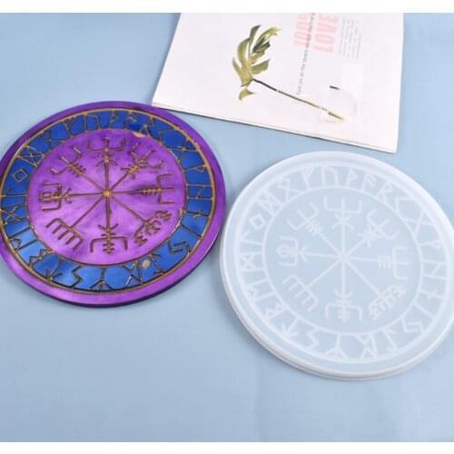 Crystal Epoxy Resin Mold Astrology Astrolabe Tray Ornaments Silicone Mould DIY Crafts Decoration Making Tool