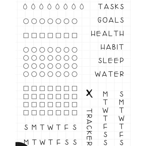 Calendar 7Clear Stamp for Scrapbooking Transparent Silicone Rubber DIY Photo Album Decor 109