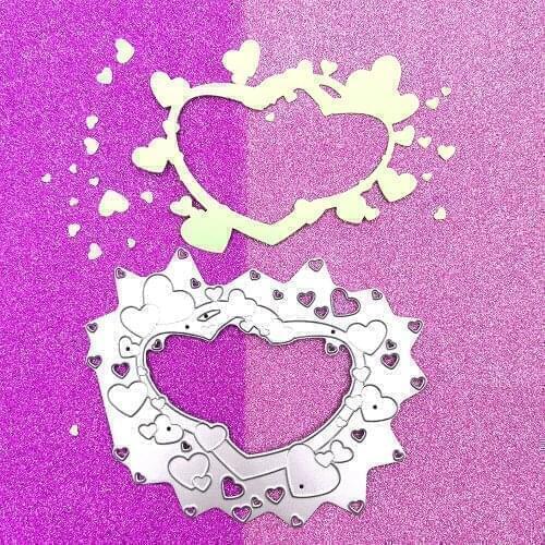 Julyarts Loving Heart Metal Cutting Dies for Scrapbooking New 2021 For DIY Scrapbooking Decorative Embossing Handcraft Dies