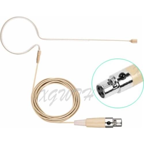 Headset Microphone 3 Pin Mini XLR Head Microphone for AKG Samson Wireless System & Bodypack Transmitter