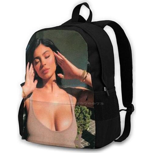Fashion Bags Travel Laptop Backpack Kylie Beautiful Girl Kardashian Popular 2020 Relevant Model Beautiful With