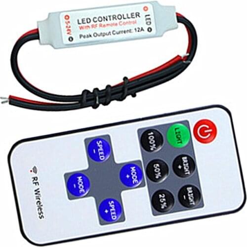 Monochrome LED controller 11 keyboard RF remote control