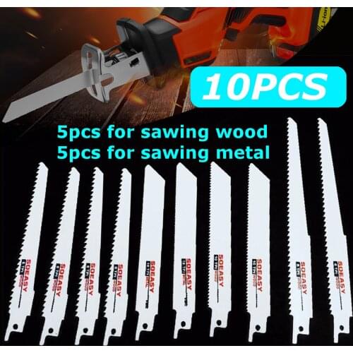 10pcs Reciprocating Saw Blade Jig Saw Blades For Wood Cutting Woodworking Tools power tool accessories