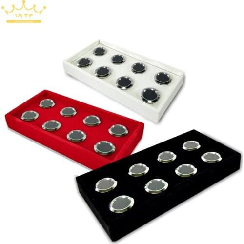 Dismountable 8 Slot Diamond Accessories diamond Boxes Jewelry Cases Storage Organizer Tray 11*22 CM