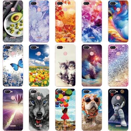 Silicone Cover for Xiaomi Redmi 6 Case Full Protection Soft Tpu Back Cover Phone Case for Xiaomi Redmi 6 Redmi6 Bumper Coque Bag