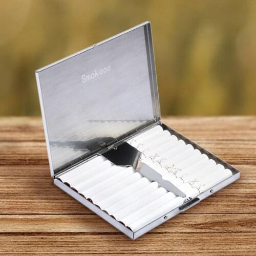 Smokooo 2020 NEW Creative Design Metal Automatic Cigarette Tobacco weed Smoking Smoke Roller Rolling Machine Box Case Tin