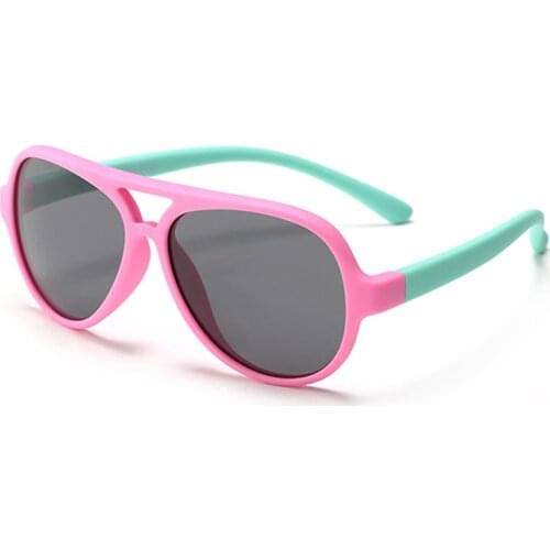 JULI Round Kids Polarized Sunglasses For Boy Girls Children Eyeglasses Baby TR90 Flexible Safe Sun Glasses UV Protect 7009