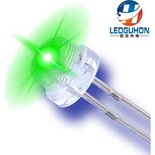 4.8/5mm green color straw hat led diode
