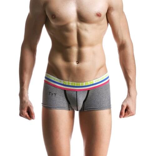 Seobean boxer uomo U pouch Men lingerie neopreno hombre Mens boxershorts men cotton jockstrap homme soft slips Pajama Shorts