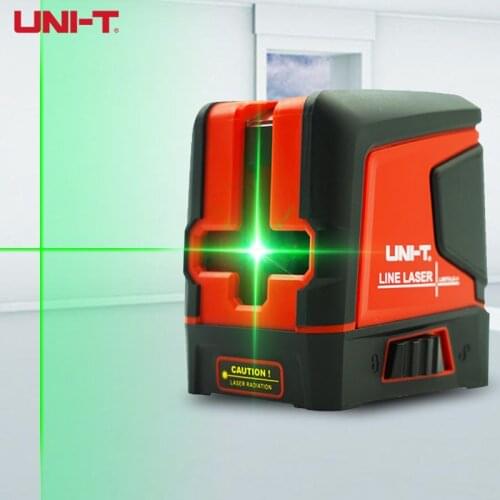 UNI-T Laser Level 2 Lines Green Beam Self-Leveling Vertical Horizontal Cross Line Layout Measuring Instrument LM570LD-II