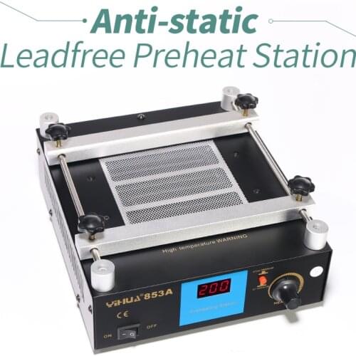 YIHUA 853A Anti Static Bga Rework Station Mobile Phone Preheat Station Free shipping