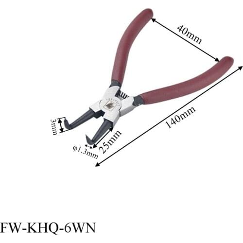 Lock repair circlip spring pliers outside the bend 6 -7 inch axis with special Retainer