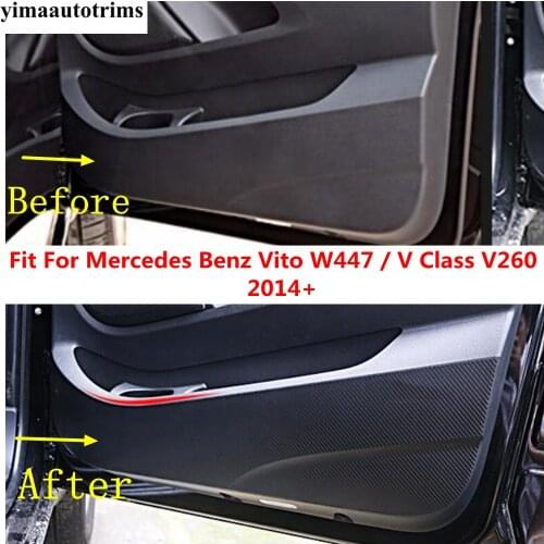 Car Door Protector Anti Kick Side Edge Film Cover Trim Accessories Interior Refit Kit For Mercedes-Benz Vito W447 2014 - 2020