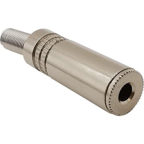 1Pcs Silver 3.5mm Female Audio Jack Connector 3.5 Socket Stereo 3 Pole Headphone Wiring Welding Connectors