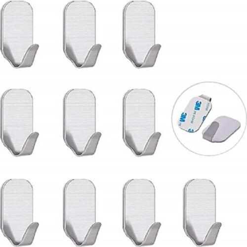 10PCS Hooks Non-marking Hangers Hooks Strong Self Adhesive Door Wall Suction Heavy Storage Rack Cup For Kitchen Bathroom Tools