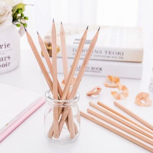 100Pcs/Set Eco-friendly Natural Wood Pencil HB Black Standard Child Pencils Drawing Stationery Office School Supplies