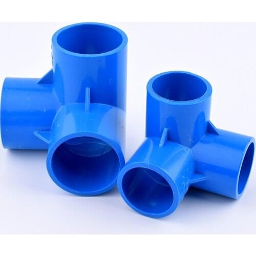 2-10Pcs PVC 3 Ways Cross Hydroponic Fruits Frame Connectors PVC Pipe Three-dimensional Joint Irrigation Tube Aquarium Fittings