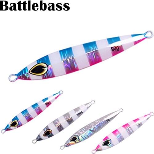 2021 NEW 1PC Metal Jigging Lures Deep Sea Slow Jig Lures Fishing 90g 130g Glow Metal Jigs Peche